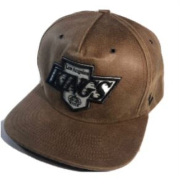 Vintage NHL- Hockey-Los Angels KINGS Faux Leather Cap by Zephyr - Picture 7 of 7